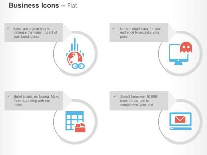 Global business solutions computer product and game development ppt icons graphics