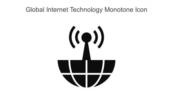 Global Internet Technology Monotone Icon In Powerpoint Pptx Png And Editable Eps Format