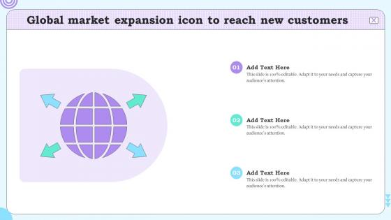 Global Market Expansion Icon To Reach New Customers
