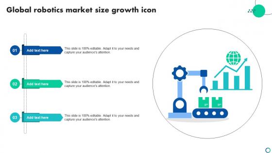 Global Robotics Market Size Growth Icon