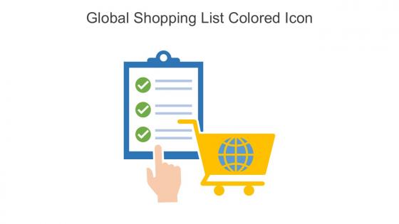 Global Shopping List Colored Icon In Powerpoint Pptx Png And Editable Eps Format