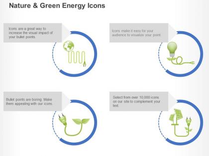 Globe bulb power cord energy protection ppt icons graphics