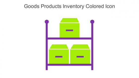 Goods Products Inventory Colored Icon In Powerpoint Pptx Png And Editable Eps Format