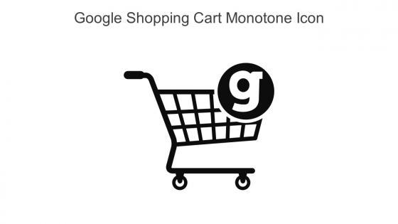 Google Shopping Cart Monotone Icon In Powerpoint Pptx Png And Editable Eps Format