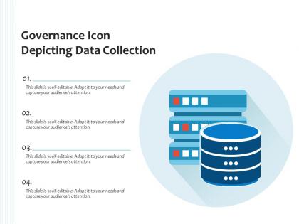Governance icon depicting data collection