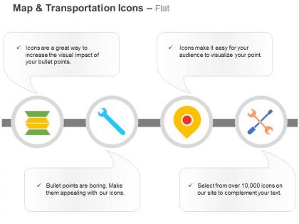 Gps navigation wrench tools service ppt icons graphics