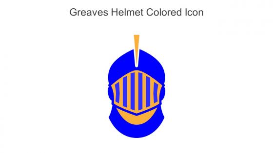 Greaves Helmet Colored Icon In Powerpoint Pptx Png And Editable Eps Format