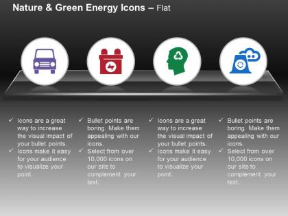 green_car_battery_recycling_nuclear_power_ppt_icons_graphics_Slide01