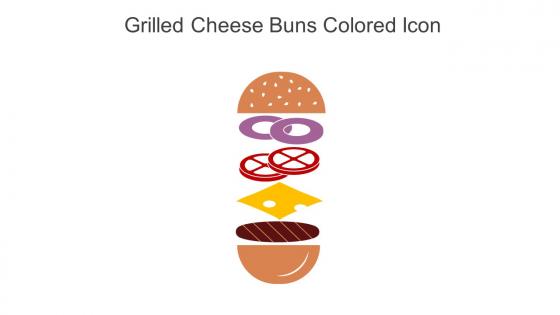 Grilled Cheese Buns Colored Icon In Powerpoint Pptx Png And Editable Eps Format