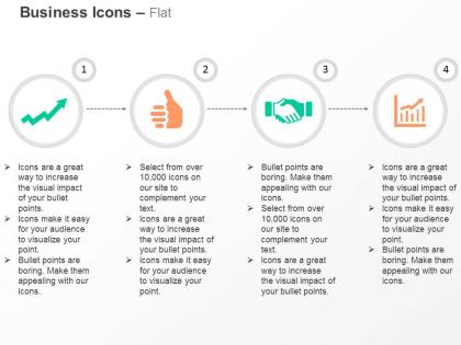 Growth arrow like symbol business deal growth chart ppt icons graphics