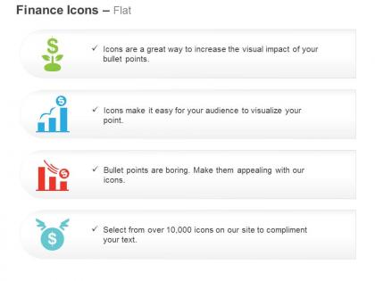 Growth in business success bankruptcy symbol of investment ppt icons graphics