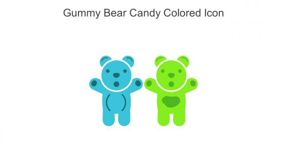 Gummy Bear Candy Colored Icon In Powerpoint Pptx Png And Editable Eps Format