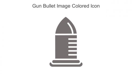 Gun Bullet Image Colored Icon In Powerpoint Pptx Png And Editable Eps Format