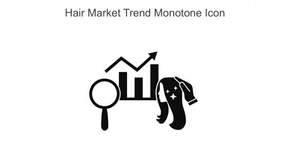Hair Market Trend Monotone Icon In Powerpoint Pptx Png And Editable Eps Format