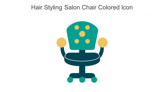 Hair Styling Salon Chair Colored Icon In Powerpoint Pptx Png And Editable Eps Format
