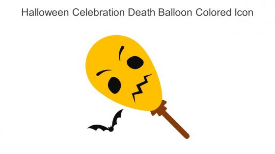 Halloween Celebration Death Balloon Colored Icon In Powerpoint Pptx Png And Editable Eps Format