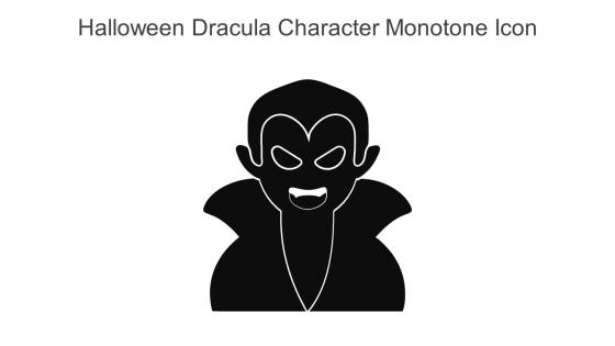 Halloween Dracula Character Monotone Icon In Powerpoint Pptx Png And Editable Eps Format