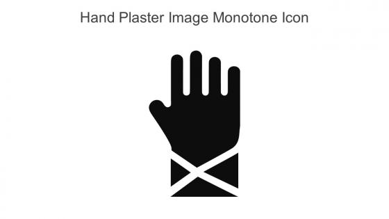 Hand Plaster Image Monotone Icon In Powerpoint Pptx Png And Editable Eps Format