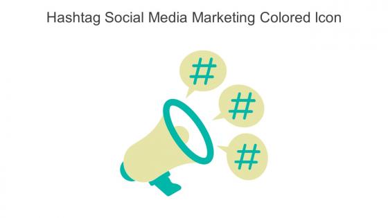Hashtag Social Media Marketing Colored Icon In Powerpoint Pptx Png And Editable Eps Format