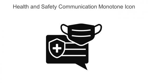 Health And Safety Communication Monotone Icon In Powerpoint Pptx Png And Editable Eps Format