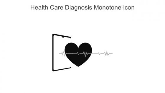 Health Care Diagnosis Monotone Icon In Powerpoint Pptx Png And Editable Eps Format
