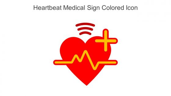 Heartbeat Medical Sign Colored Icon In Powerpoint Pptx Png And Editable Eps Format