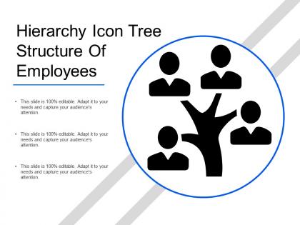 Hierarchy icon tree structure of employees