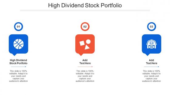 High Dividend Stock Portfolio Ppt Powerpoint Presentation Icon Ideas Cpb