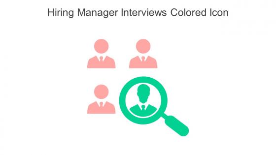 Hiring Manager Interviews Colored Icon In Powerpoint Pptx Png And Editable Eps Format