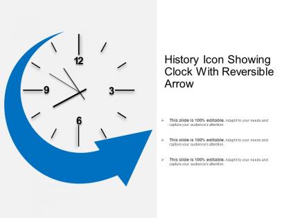 History icon showing clock with reversible arrow