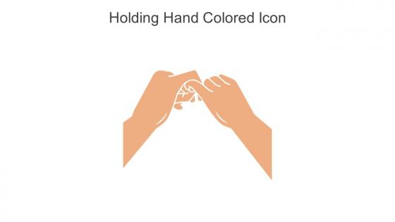 Holding Hand Colored Icon In Powerpoint Pptx Png And Editable Eps Format