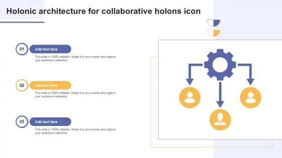 Holonic Architecture For Collaborative Holons Icon Ppt Example