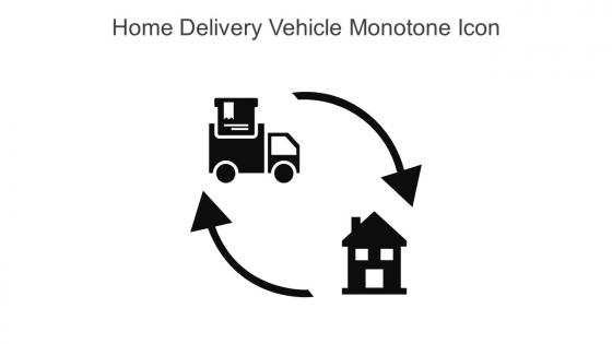 Home Delivery Vehicle Monotone Icon In Powerpoint Pptx Png And Editable Eps Format