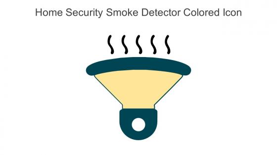 Home Security Smoke Detector Colored Icon In Powerpoint Pptx Png And Editable Eps Format