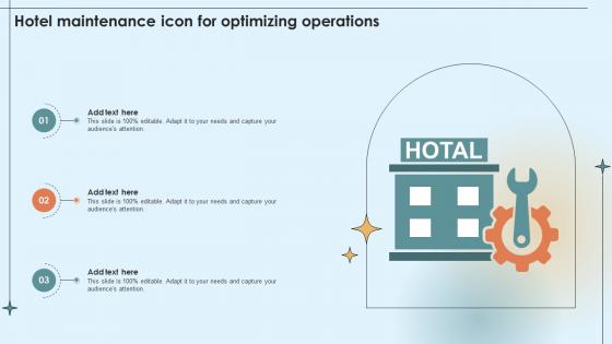 Hotel Maintenance Icon For Optimizing Operations
