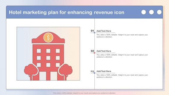 Hotel Marketing Plan For Enhancing Revenue Icon