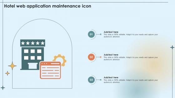 Hotel Web Application Maintenance Icon