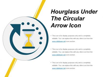 Hourglass under the circular arrow icon