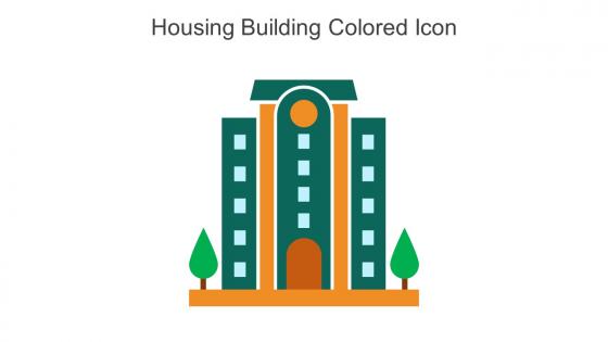 Housing Building Colored Icon In Powerpoint Pptx Png And Editable Eps Format