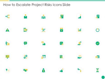 How to escalate project risks icons slide how to escalate project risks ppt files