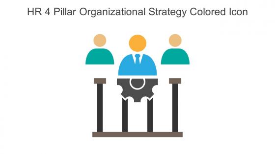 HR 4 Pillar Organizational Strategy Colored Icon In Powerpoint Pptx Png And Editable Eps Format