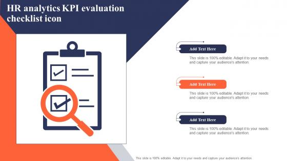 HR Analytics KPI Evaluation Checklist Icon