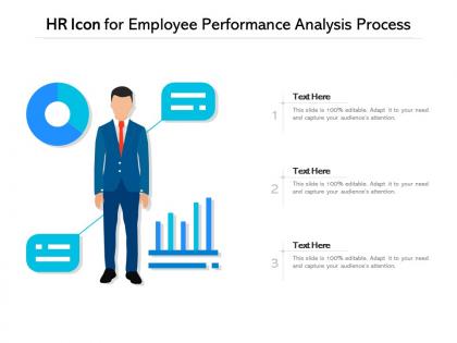 Hr icon for employee performance analysis process