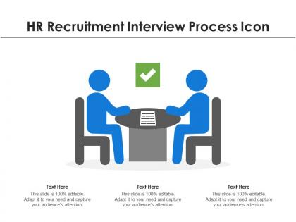 Hr recruitment interview process icon