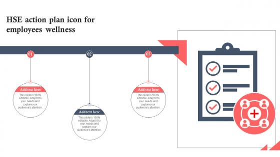HSE Action Plan Icon For Employees Wellness