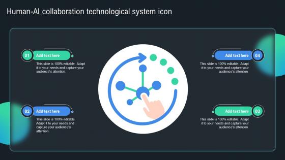 Human Ai Collaboration Technological System Icon