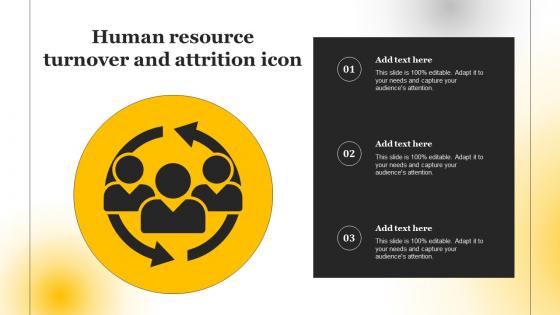 Human Resource Turnover And Attrition Icon