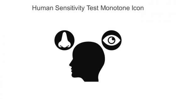 Human Sensitivity Test Monotone Icon In Powerpoint Pptx Png And Editable Eps Format