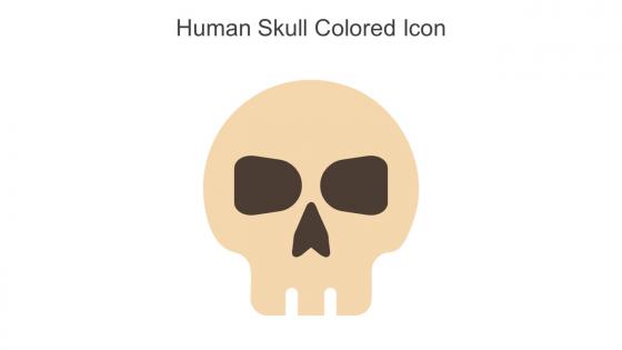 Human Skull Colored Icon In Powerpoint Pptx Png And Editable Eps Format