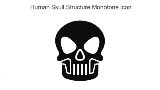 Human Skull Structure Monotone Icon In Powerpoint Pptx Png And Editable Eps Format
